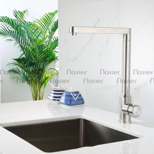 Vòi Rửa Chén Nóng Lạnh Xoay 360 Inox 304 Đúc Navier NV-263