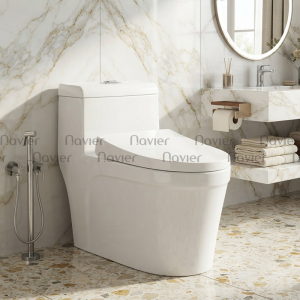 Bồn cầu 1 khối két nước vuông Navier NV-907