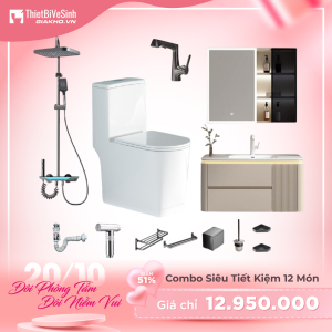 Combo Trọn Bộ Thiết Bị Phòng Tắm 11 Món Tiết Kiệm Navier CBPT0078
