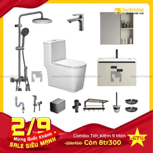 Combo Trọn Bộ Thiết Bị Phòng Tắm Sạch 11 Món Tiết Kiệm CBPT0038