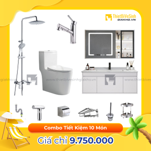Combo Trọn Bộ Thiết Bị Phòng Tắm Tiết Kiệm Navier CBPT0074