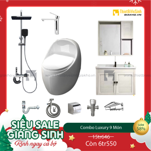Combo Trọn Bộ Thiết Bị Phòng Tắm 9 Món Tiết Kiệm Navier CBPT009