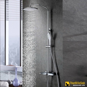 Sen Cây Tắm Nóng Lạnh Đồng Thau Núm Xoay Dẹp Điều Chỉnh Chế Độ Nước Cao Cấp Navier NV-842