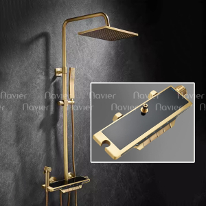 Sen Cây Tắm Nóng Lạnh Đồng Cao Cấp Kèm Vòi Xịt Navier NV-9360