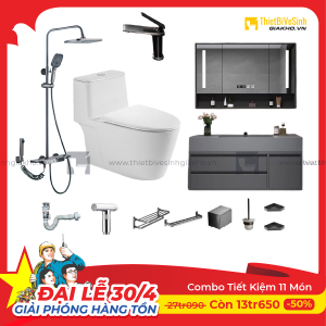 Combo Trọn Bộ Thiết Bị Phòng Tắm 10 Món Tiết Kiệm Navier CBPT0079