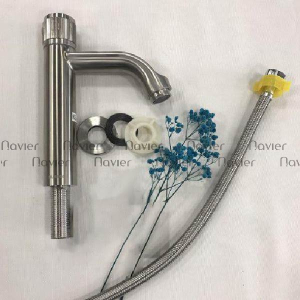 Vòi Lavabo Lạnh Inox 304 Cao Cấp Navier NV-724M