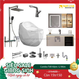 Combo Trọn Bộ Thiết Bị Phòng Tắm 12 Món Tiết Kiệm Navier CBPT0032