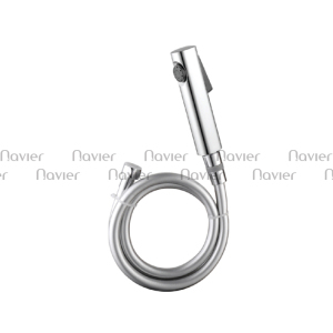 Vòi Xịt Vệ Sinh Nhựa Mạ Crome Dây ABS Chống Xoắn Cao Cấp Navier NV-0127