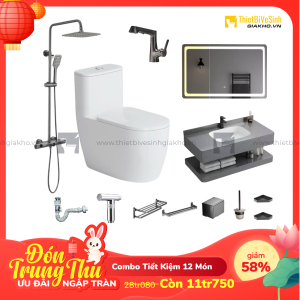 Combo Trọn Bộ Thiết Bị Phòng Tắm 12 Món Tiết Kiệm Navier CBPT0084