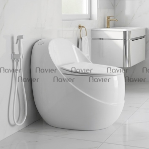 Bồn Cầu Trứng Cao Cấp Navier NV-1068
