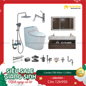 Combo Trọn Bộ Thiết Bị Phòng Tắm 12 Món Tiết Kiệm Navier CBPT0030