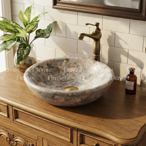 Chậu Lavabo Đá Tự Nhiên Navier NV-BST01