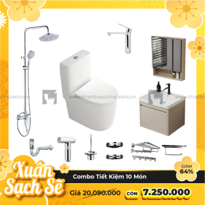 Combo Trọn Bộ Thiết Bị Phòng Tắm 10 Món Tiết Kiệm Navier CBPT0080
