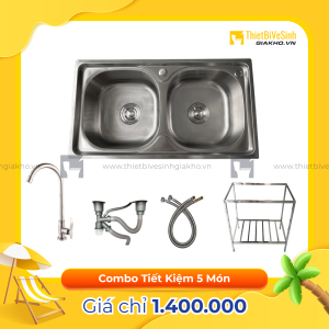 Combo Chân Chậu Chén Siêu Tiết Kiệm Navier CBF07