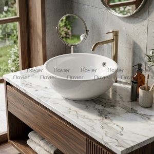 Chậu lavabo đặt bàn cao cấp Navier NV-413