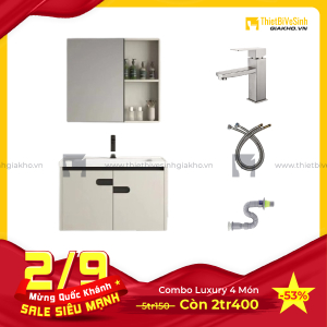 Combo Tủ Chậu Lavabo Siêu Tiết Kiệm Cao Cấp Navier CBTL01