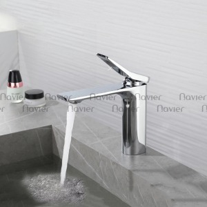 Vòi Lavabo Nóng Lạnh Đồng Thau Mạ Crom Navier NV-ZY67