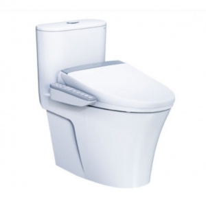 Bồn Cầu 1 Khối Nắp Điện Tử Caesar CD1395/TAF200H