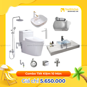 Combo Trọn Bộ Thiết Bị Phòng Tắm 10 Món Tiết Kiệm Navier CBPT0085