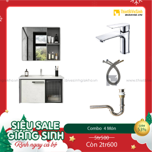 Combo Bộ Tủ Chậu Lavabo Siêu Tiết Kiệm Cao Cấp Navier CBTL03