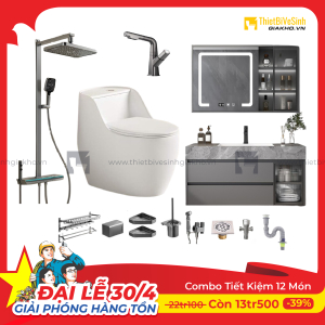 Combo Trọn Bộ Thiết Bị Phòng Tắm 12 Món Tiết Kiệm Navier CBPT0033