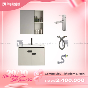 Combo Tủ Chậu Lavabo Siêu Tiết Kiệm Cao Cấp Navier CBTL01