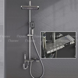 Sen Cây Tắm Đứng Nóng Lạnh Phím Đàn Đồng Thau Bóng Cao Cấp Navier NV-835B