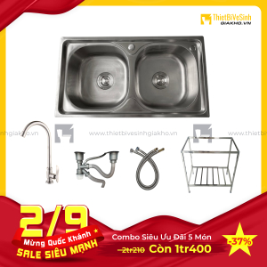 Combo Chân Chậu Chén Siêu Tiết Kiệm Navier CBF07