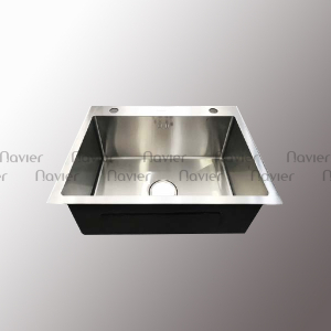 Siêu Sale Thanh Lý Chậu chén 1 ngăn inox 304 cao cấp Navier NV-6845D304