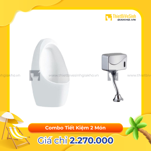 Combo Bồn Tiểu Van Xả Cảm Ứng  Siêu Tiết Kiệm Navier CBT04