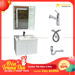 Combo Bộ Tủ Chậu Lavabo Siêu Tiết Kiệm Cao Cấp Navier CBTL07