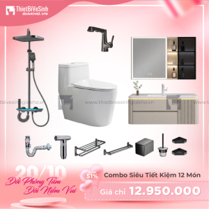 Combo Trọn Bộ Thiết Bị Phòng Tắm 11 Món Tiết Kiệm Navier CBPT0078