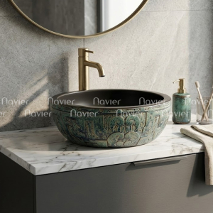 Chậu Lavabo Sứ Nghệ Thuật EVE-CĐ24