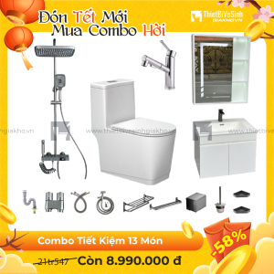 Combo Trọn Bộ Thiết Bị Phòng Tắm 13 Món Tiết Kiệm Navier CBPT0026