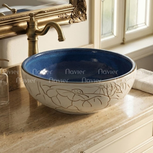  Chậu Lavabo Sứ Nghệ Thuật EV-CĐ06