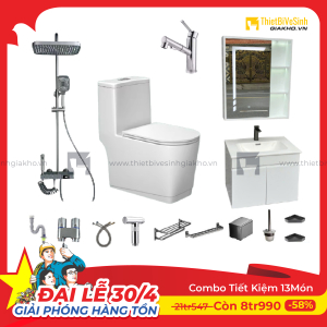 Combo Trọn Bộ Thiết Bị Phòng Tắm 13 Món Tiết Kiệm Navier CBPT0026