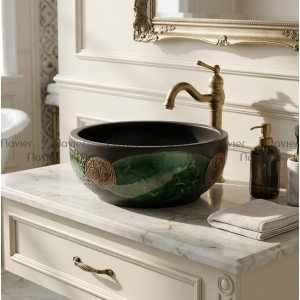 Chậu Lavabo Sứ Nghệ Thuật EV-CĐ05