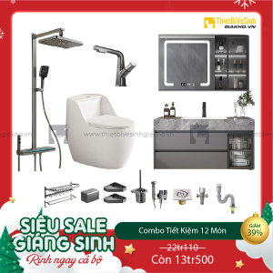 Combo Trọn Bộ Thiết Bị Phòng Tắm 12 Món Tiết Kiệm Navier CBPT0033