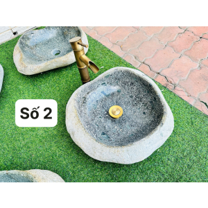 Chậu Lavabo Đá Cuội Nguyên Khối Navier NV-DC012