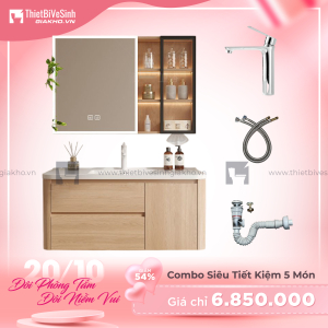 Combo Bộ Tủ Chậu Lavabo Siêu Tiết Kiệm Cao Cấp Navier CBTL06