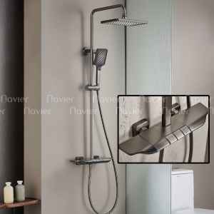 Sen Cây Tắm Nóng Lạnh Phím Đàn Phủ Nano Xám Cao Cấp Navier NV-8021X