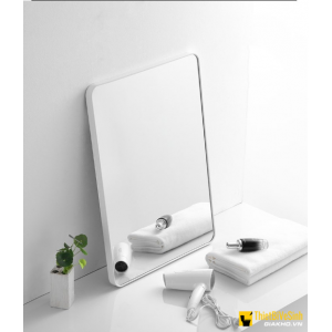 Gương Phòng Tắm Hình Chữ Nhật 45x60 Viền Inox Cao Cấp Navier NV-1410T