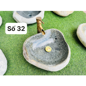 Chậu Lavabo Đá Cuội Nguyên Khối Navier NV-DC030