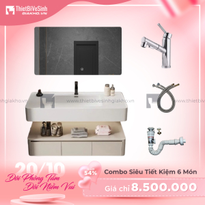 Combo Bộ Tủ Chậu Lavabo Siêu Tiết Kiệm Cao Cấp Navier CBTL09
