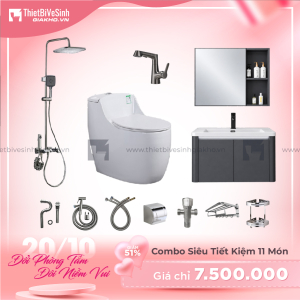 Combo Trọn Bộ Thiết Bị Phòng Tắm 11 Món Tiết Kiệm CBPT0043