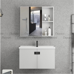 Siêu Sale Thanh Lý Tủ Lavabo Với Tủ Gương Nhôm Navier NV-T23023-80