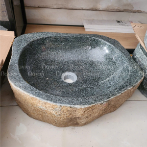 Chậu Lavabo Đá Cuội Nguyên Khối Navier NV-DC005
