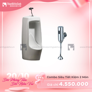 Combo Bồn Tiểu Van Xả Cảm Ứng Siêu Tiết Kiệm Navier CBT03