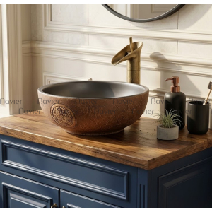 Chậu Lavabo Sứ Nghệ Thuật EV-CĐ09