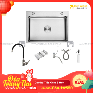 Combo Chậu Chén Siêu Tiết Kiệm 4 Món Navier CBF04